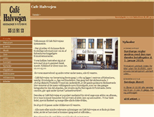 Tablet Screenshot of cafehalvvejen.dk
